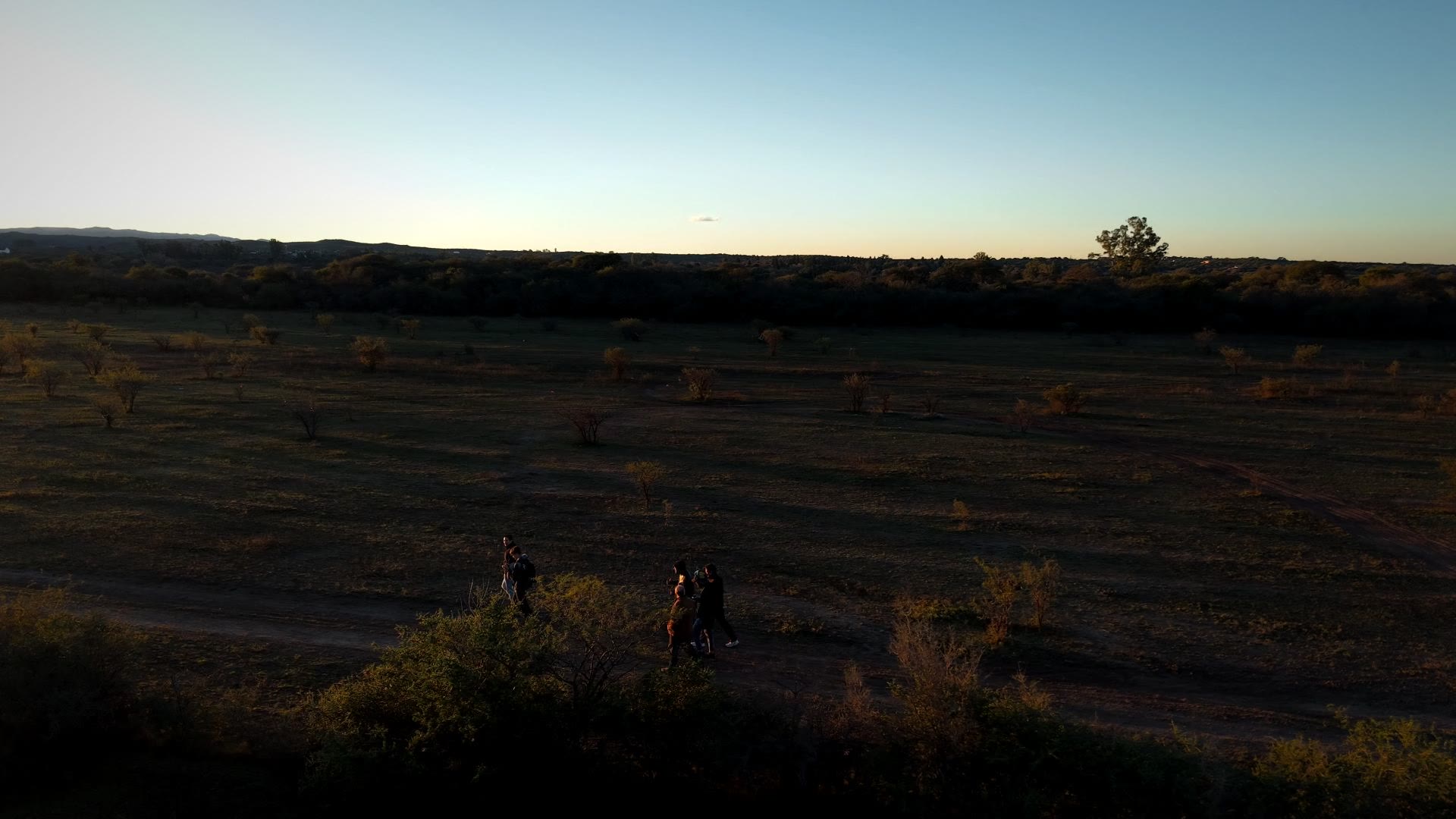 Vista aérea real del predio La Isla durante el relevamiento